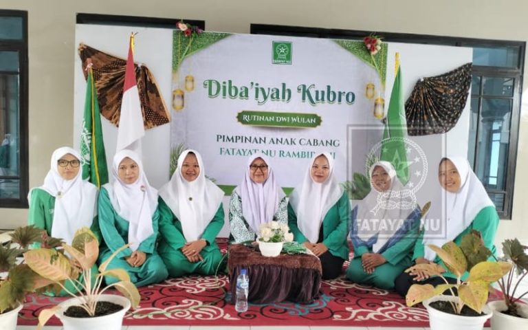PAC Fatayat NU Rambipuji Perkuat Tradisi Aswaja melalui Dziba’iyah Kubro