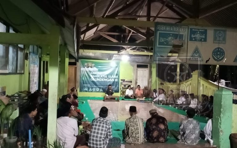 Rutinan Lailatul Ijtima’ Ranting Glundengan 3 Teguhkan Ibadah dan Silaturahmi Warga NU